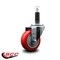 Service Caster 3.5'' Red Poly Wheel Swivel 1'' Expanding Stem Caster SCC-EX20S3514-PPUB-RED-1 - alternate 4